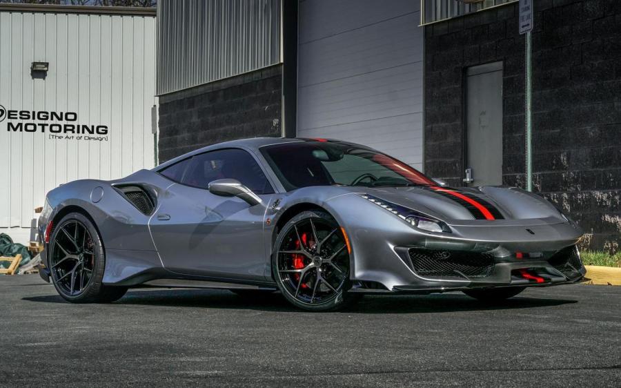 Ferrari 488 Pista by Designo Motoring on Vossen Wheels (S21-01) '2019